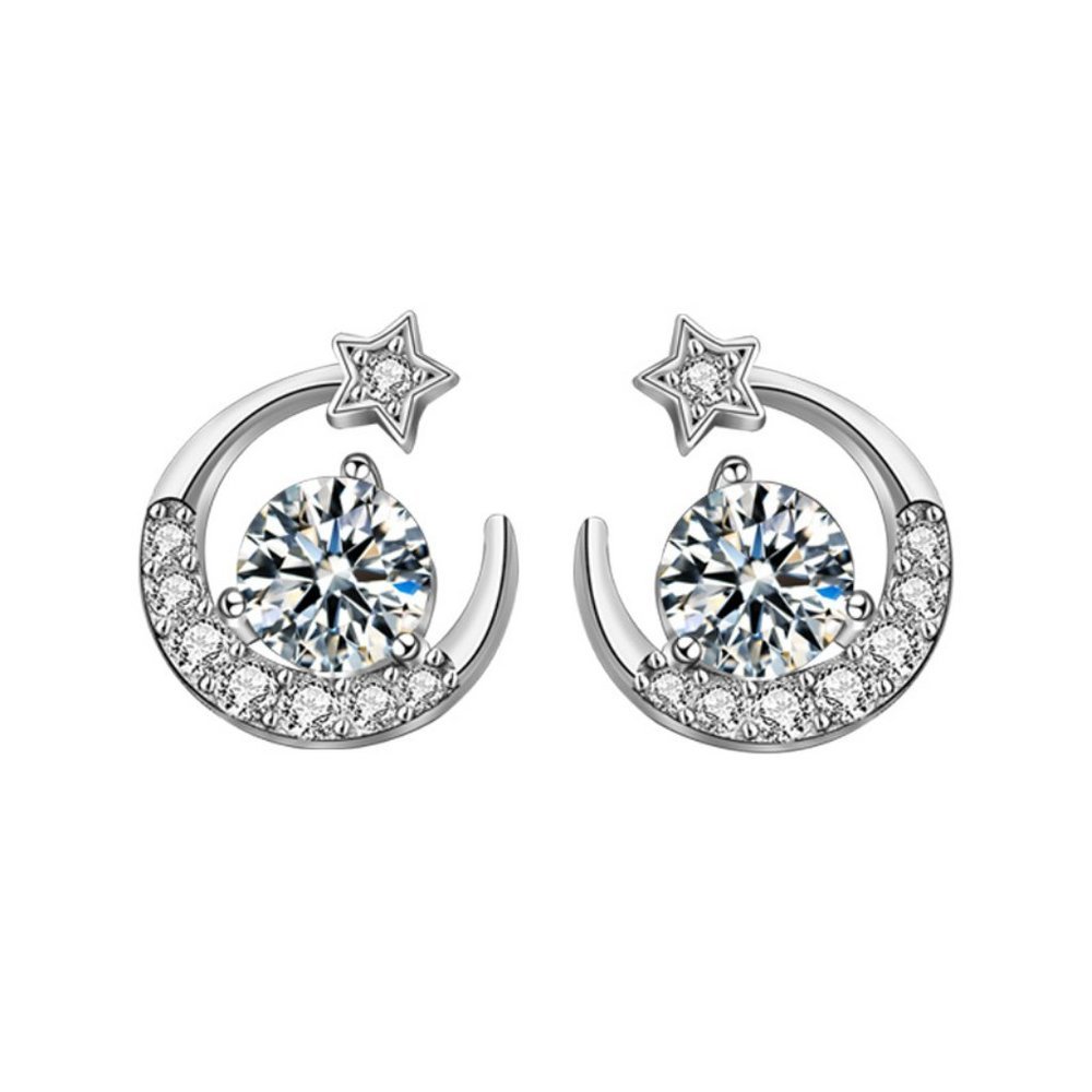 Certified 1 ct. t.w. Moissanite Diamond Sunflower Stud Earrings NEW - Picture 4 of 9
